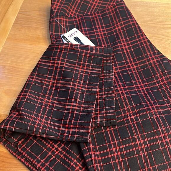 NWT Allison Daley plaid ankle pants - Picture 4 of 9